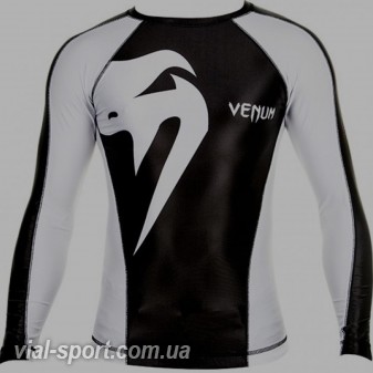 Рашгард Venum Giant Rashguard-Black/Ice-Long sleeves